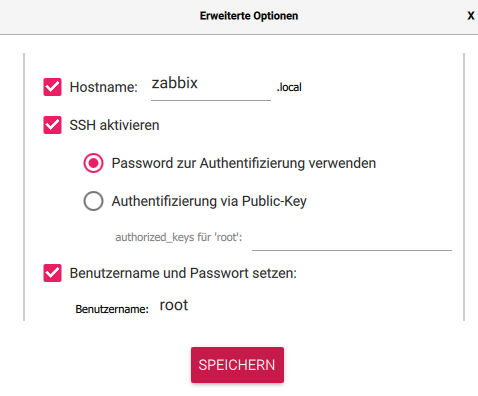Pi Imager - erweiterte Funktionen