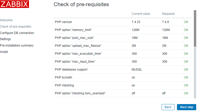 Installation: Pre-requisites check