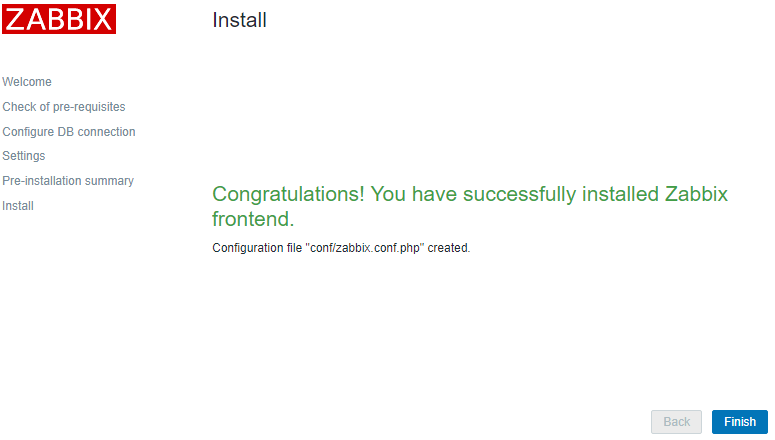 Installation: Finish